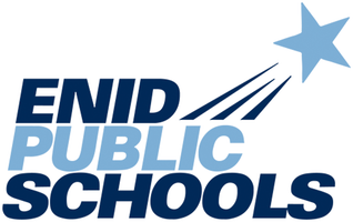 Enid Public Schools logo, links to their website in a new window